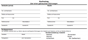 Kostenlos Kaufvertrag F R Den Wohnwagen Convictorius